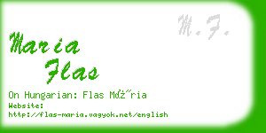maria flas business card